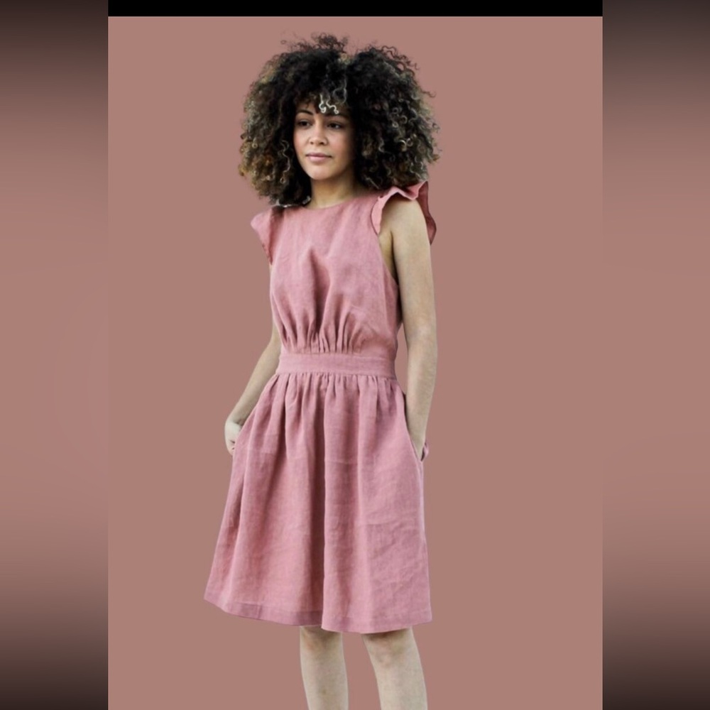 Beautiful handmade linen dress.